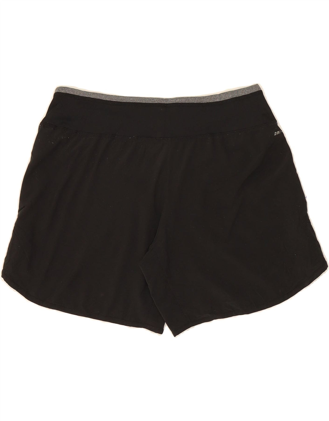 Shorts esportivos femininos NIKE Dri Fit UK 14 médio preto poliéster