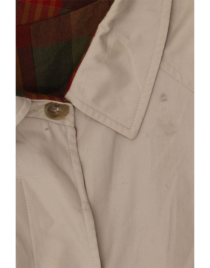 Sobretudo feminino vintage UK 14 cinza médio