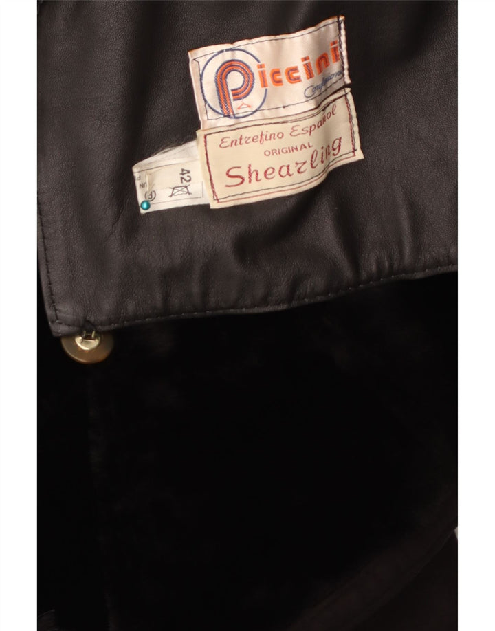 Casaco feminino de corte solto Piccini IT 42 médio preto shearling