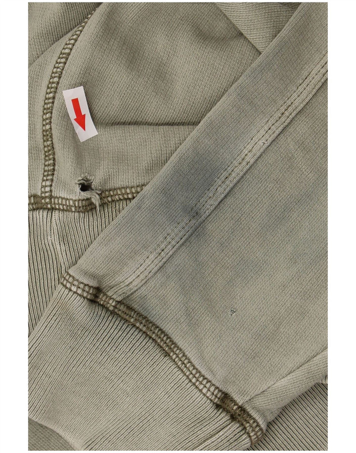 Fat Face Mens Gráfico Moletom Jumper Grande Algodão Cáqui