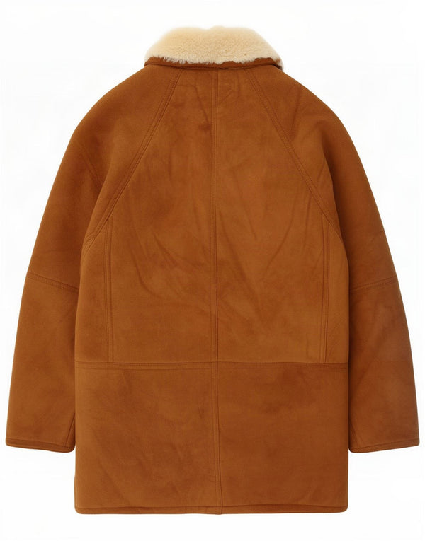 Cleiren Mens Shearling Jacket IT 52 XL Brown