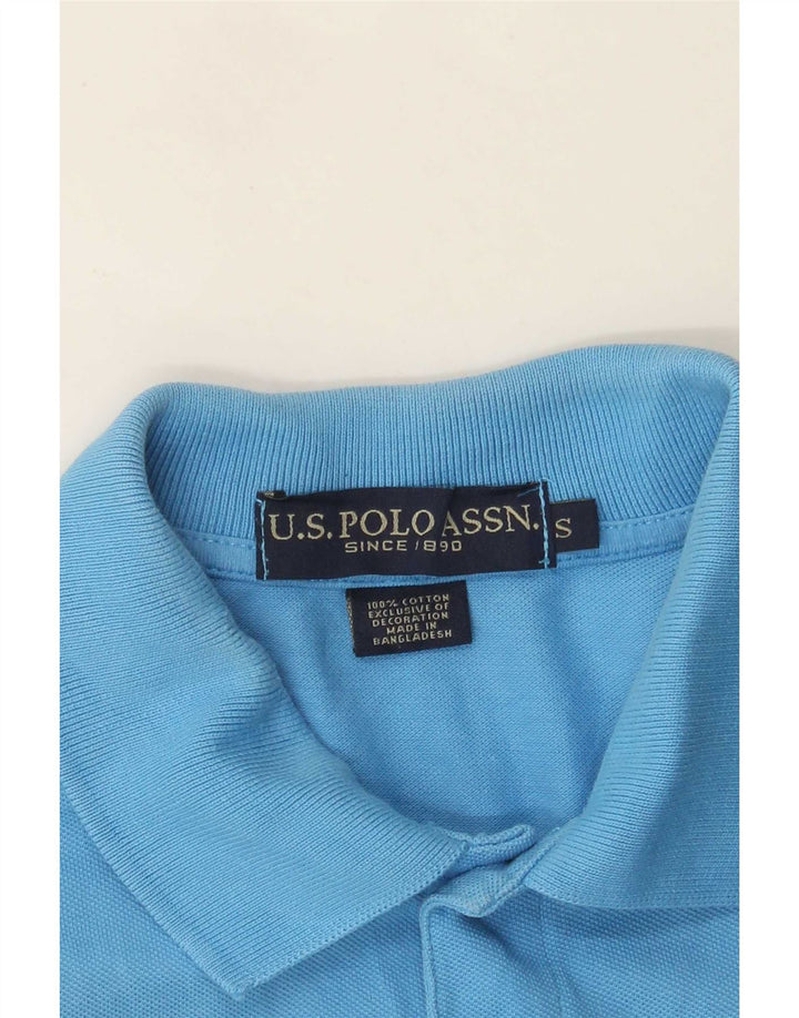 US Polo Assn. Camisa Masculina Pequena Algodão Azul