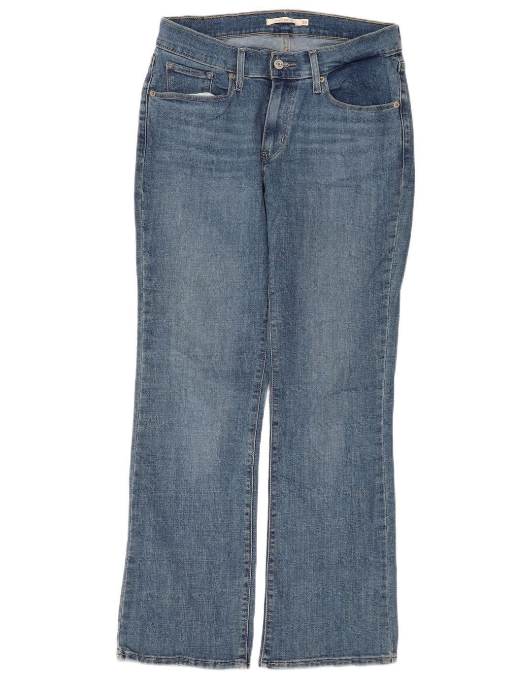 Calça jeans feminina Levi's Curvy Bootcut W30 L30 azul algodão