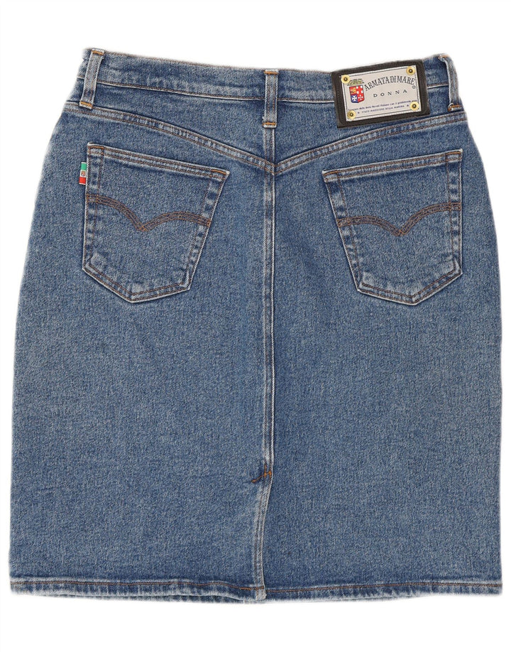 Saia jeans feminina Armata Di Mare W32 grande azul