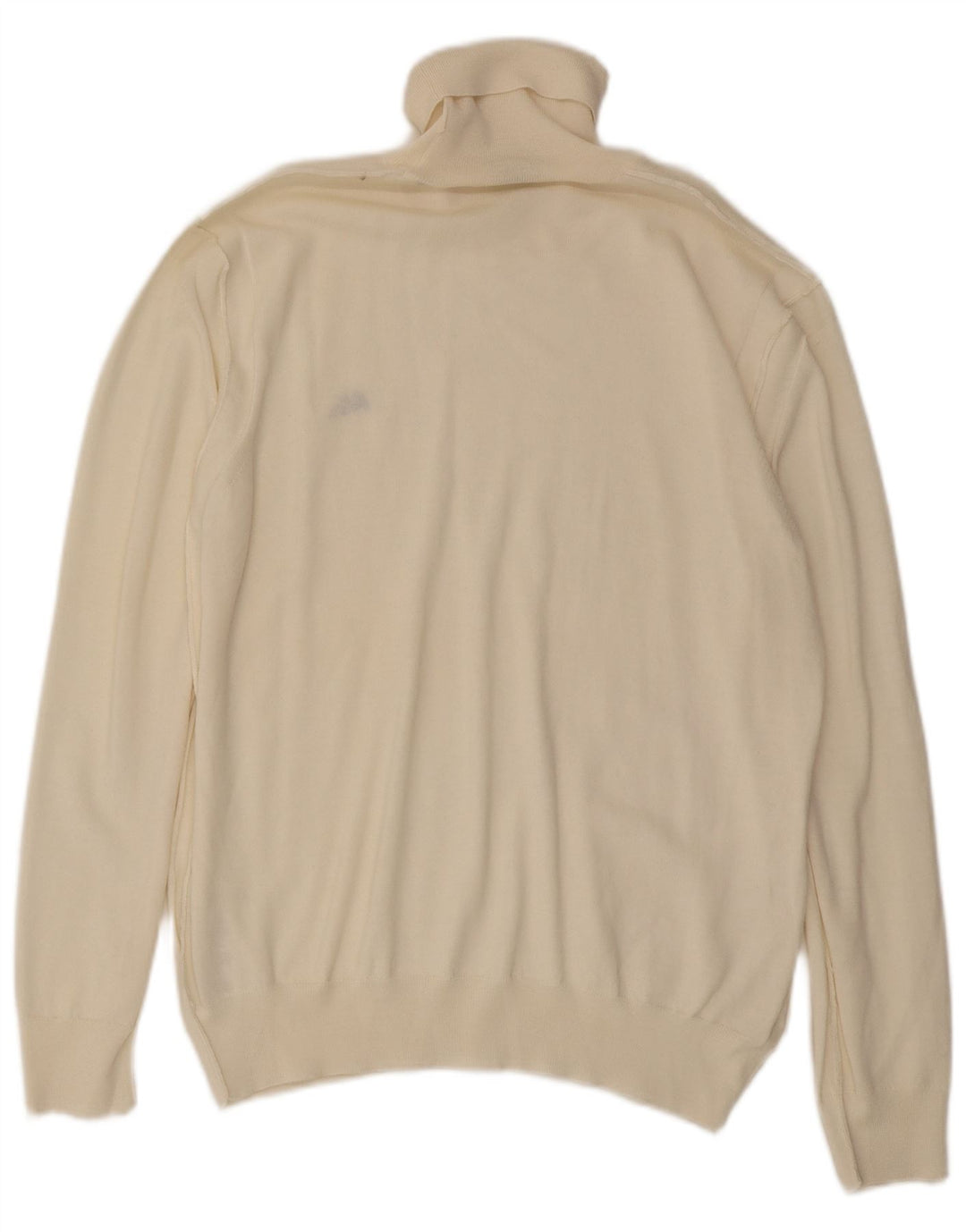 Suéter masculino ETRO com gola redonda XL off white lã virgem clássico
