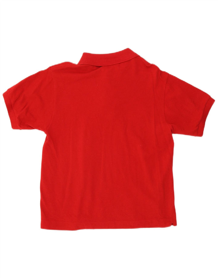 Camisa polo masculina Lacoste tamanho 3 pequeno algodão vermelho