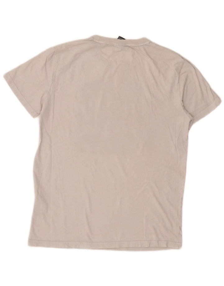Camiseta gráfica masculina Superdry Top médio algodão branco