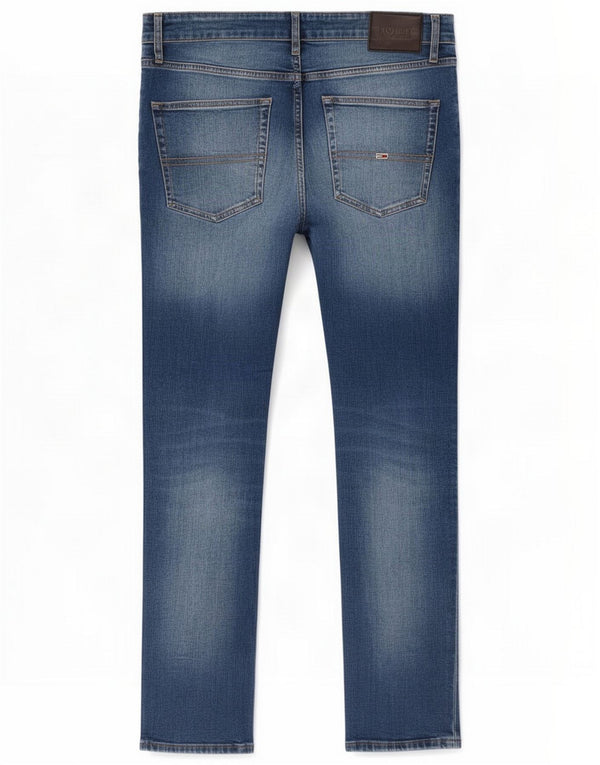 Tommy Hilfiger Mens Slim Tapered Jeans W34 L32 Azul Algodão
