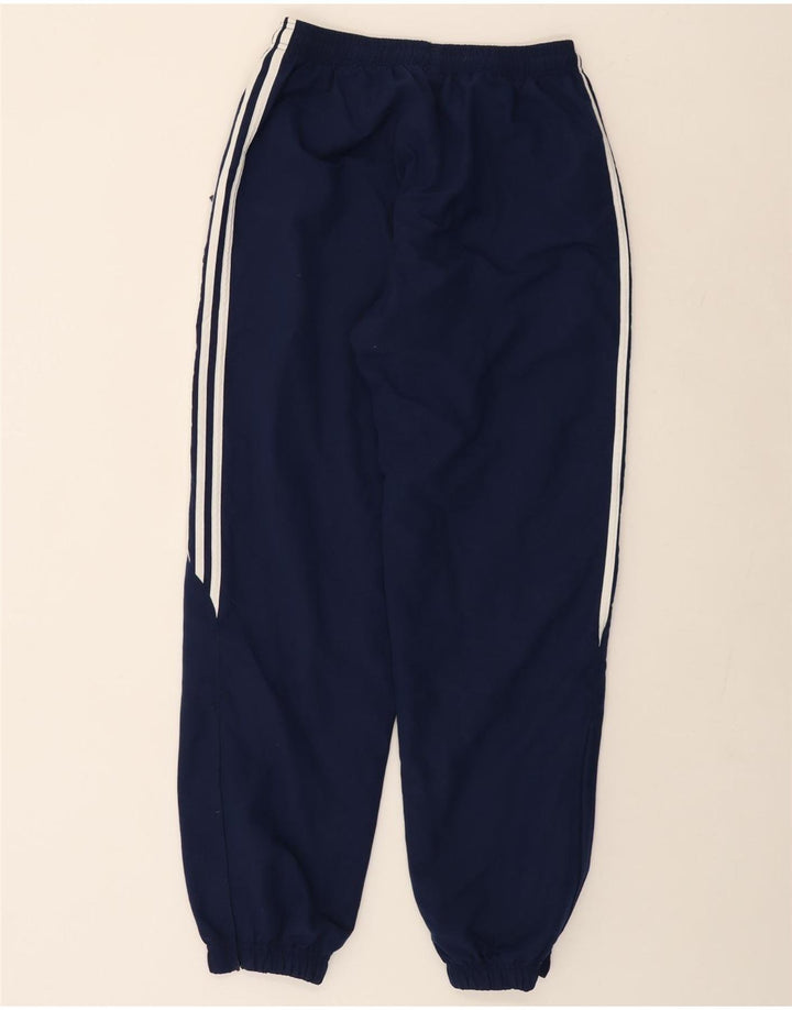 Calças de treino masculinas ADIDAS joggers grandes poliéster azul marinho