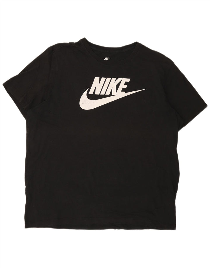 Camiseta Nike masculina gráfica Top XL algodão preto