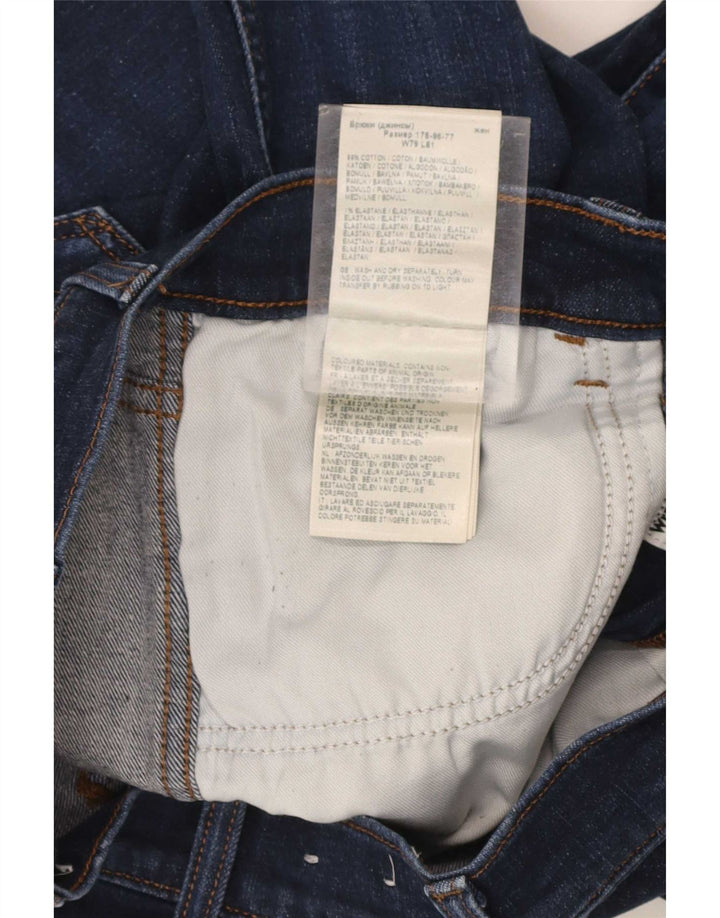 Wrangler Mens Jeans Slim W31 L32 Azul Marinho Algodão
