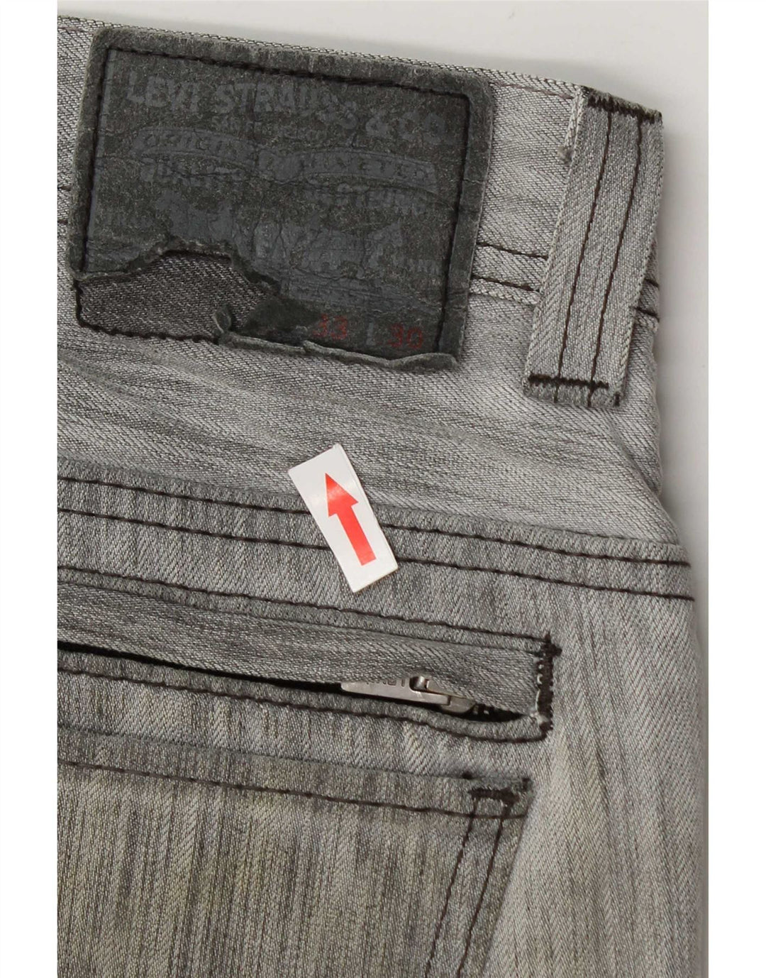 Levi's Masculino 511 Slim Jeans W33 L30 Cinza Flecked Algodão
