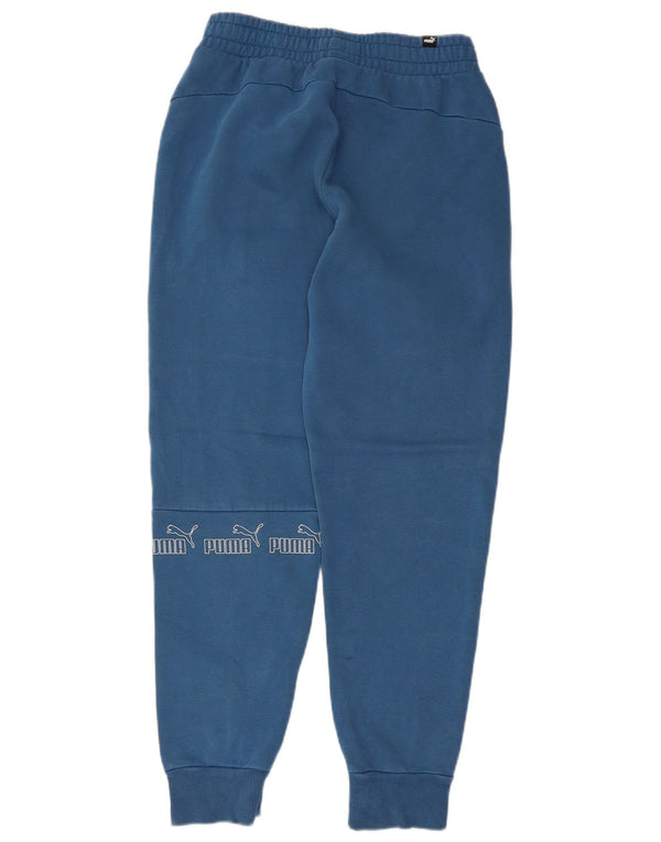 Calça esportiva feminina Puma Graphic Joggers UK 8 Small Blue Colourblock