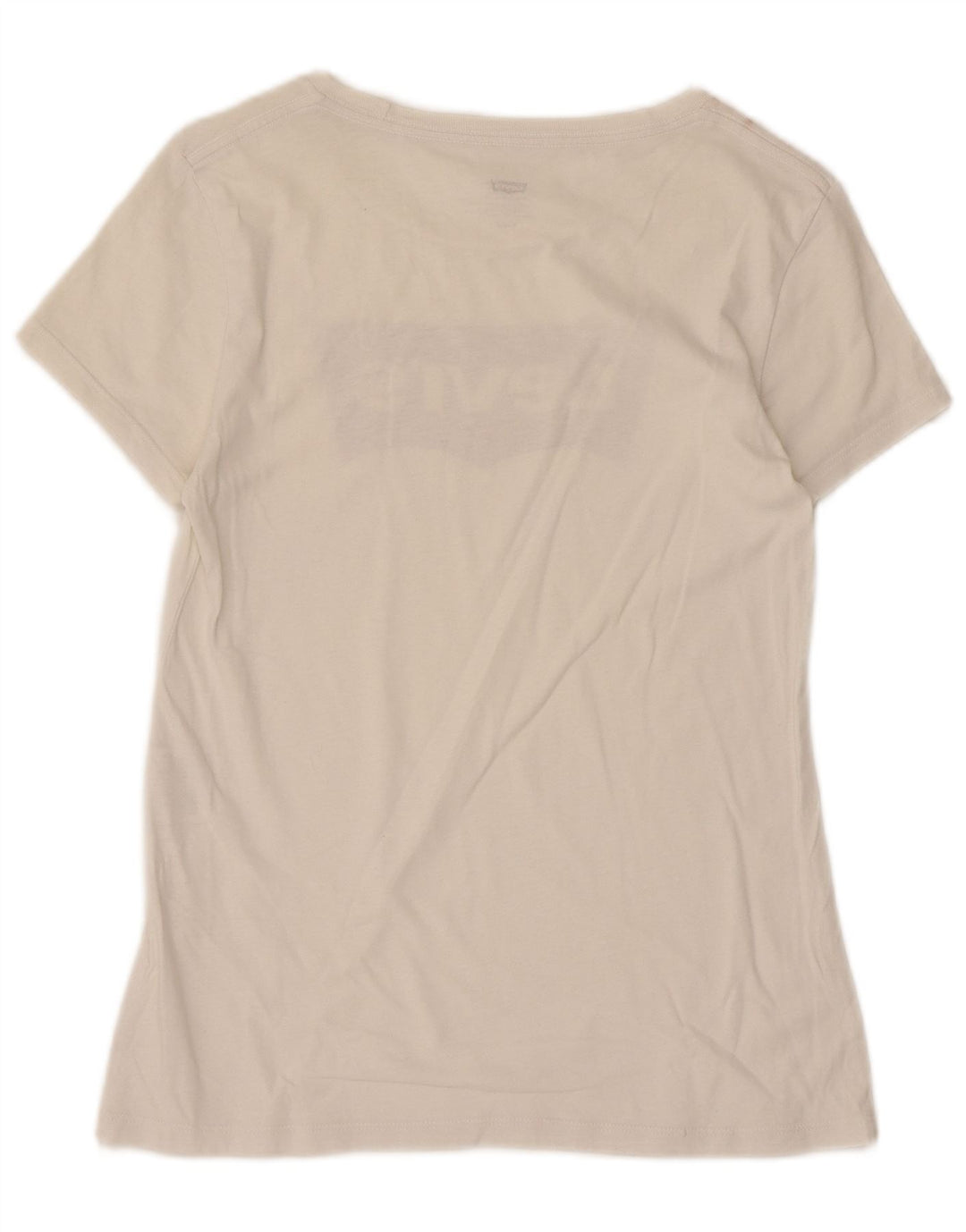 Camiseta feminina gráfica Levi's UK 10 pequena branca