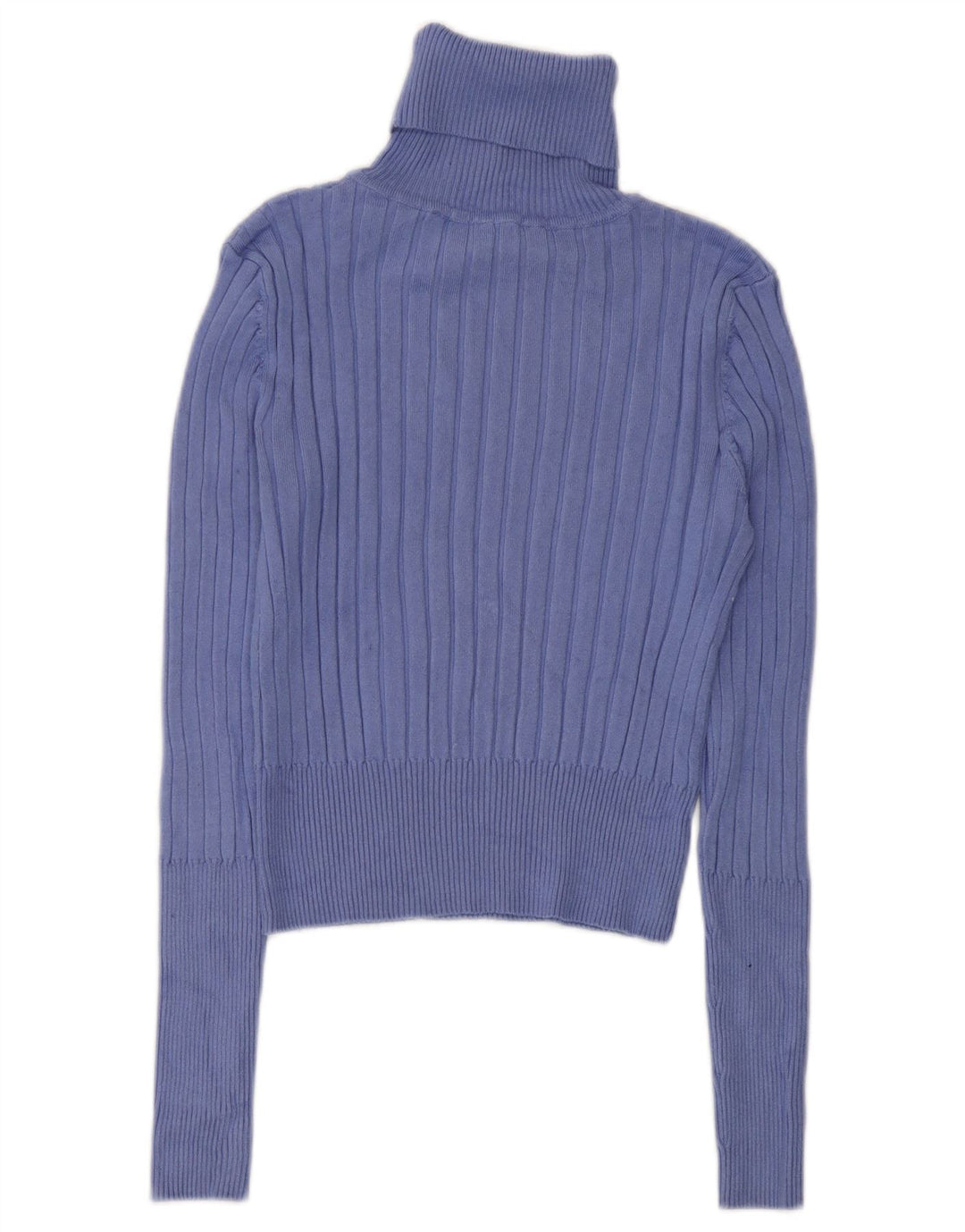 Zara Suéter feminino cropped com gola redonda Reino Unido 12 médio roxo