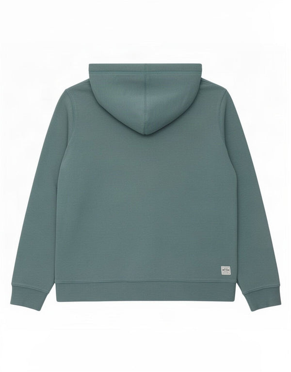 Suéter feminino Fat Face Heritage com capuz grande tamanho UK 18 XL algodão azul