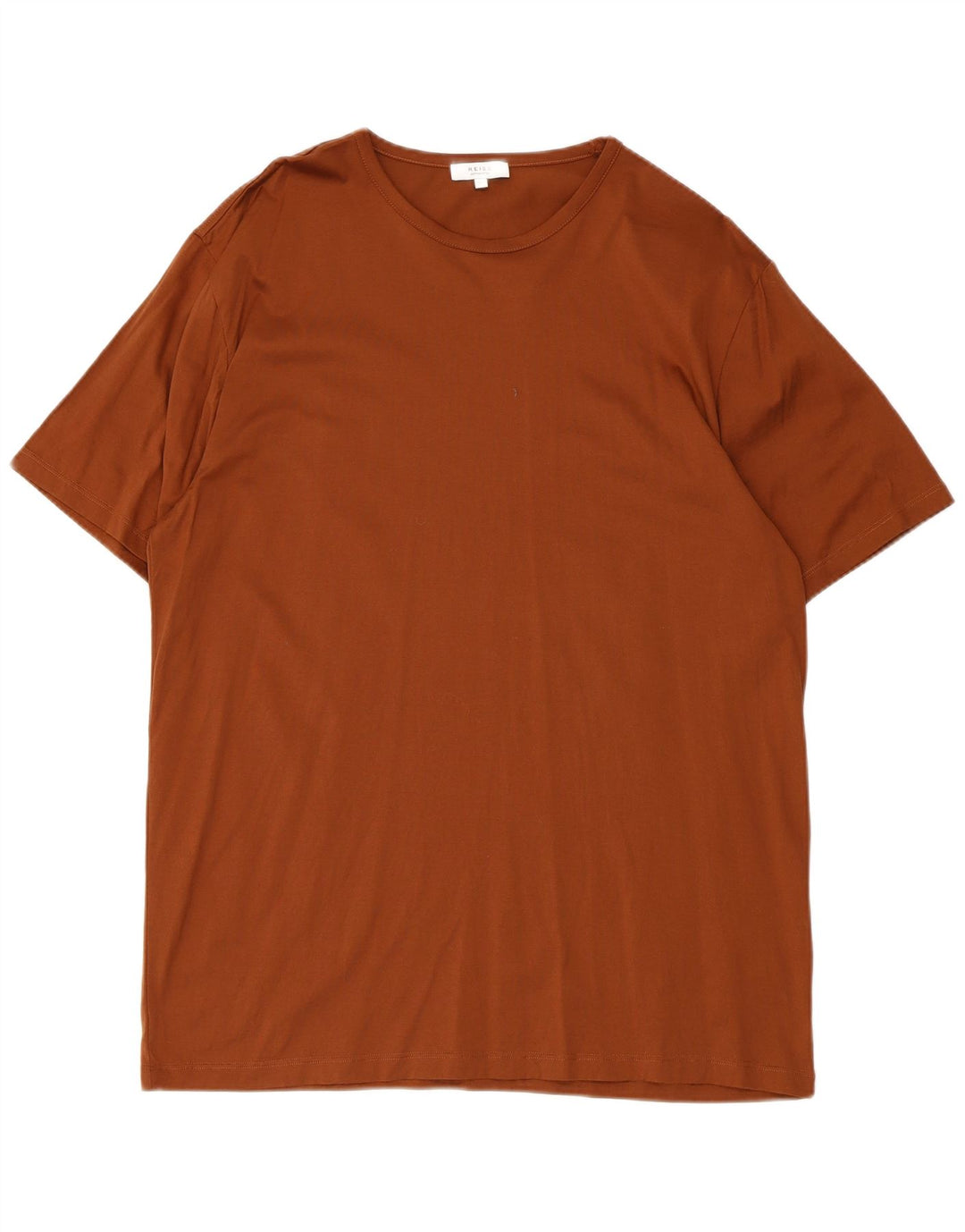 Camiseta masculina Reiss Top 2XL algodão marrom