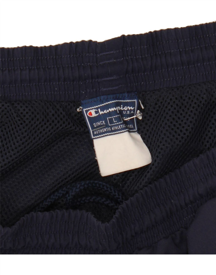 CHAMPION Mens Tracksuit Trousers Large  Navy Blue Vintage Champion and Second-Hand Champion from Messina Hembry 