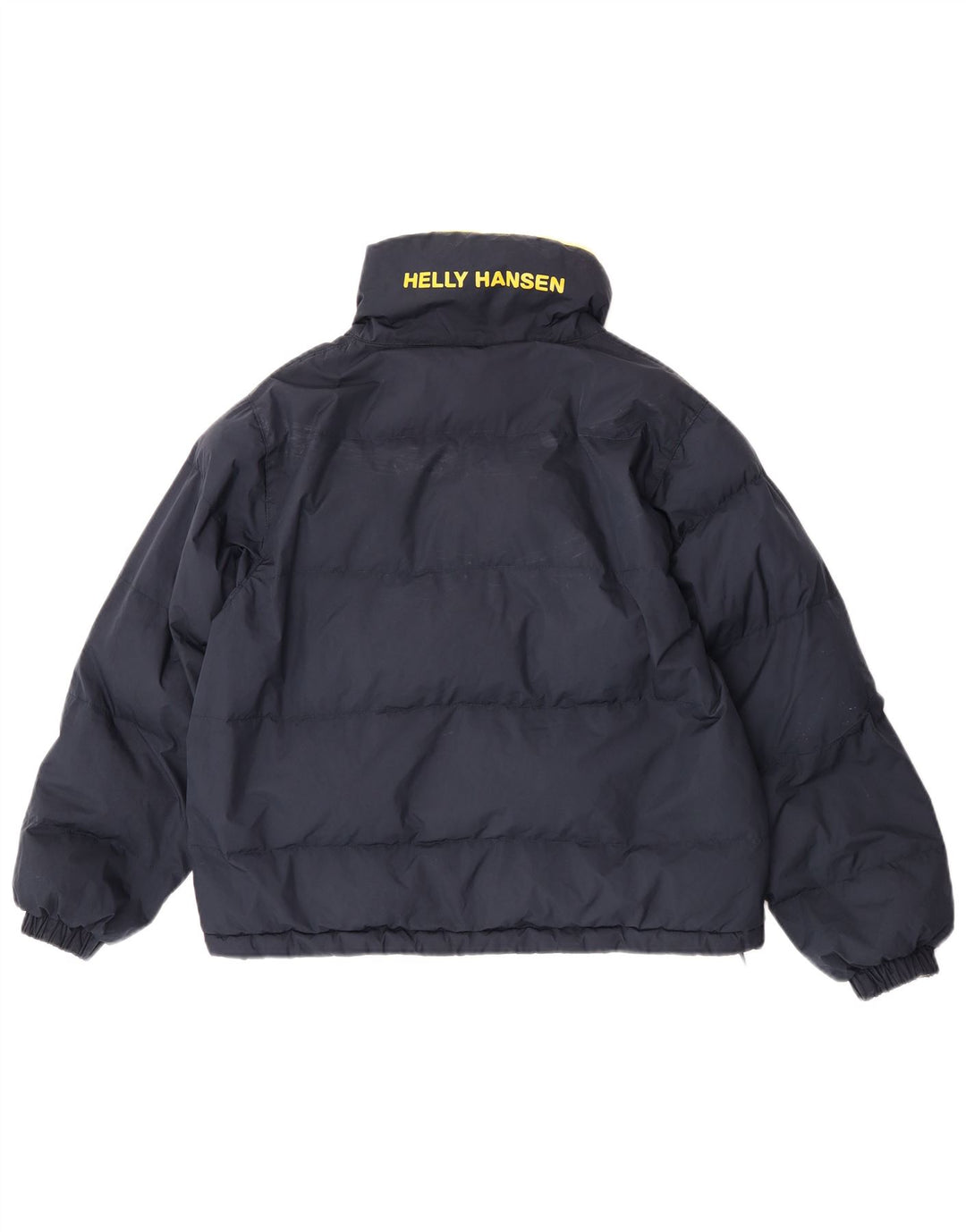 Jaqueta acolchoada reversível gráfica masculina Helly Hansen UK 36 pequena amarela
