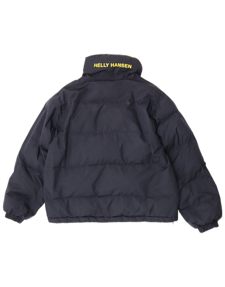 Jaqueta acolchoada reversível gráfica masculina Helly Hansen UK 36 pequena amarela