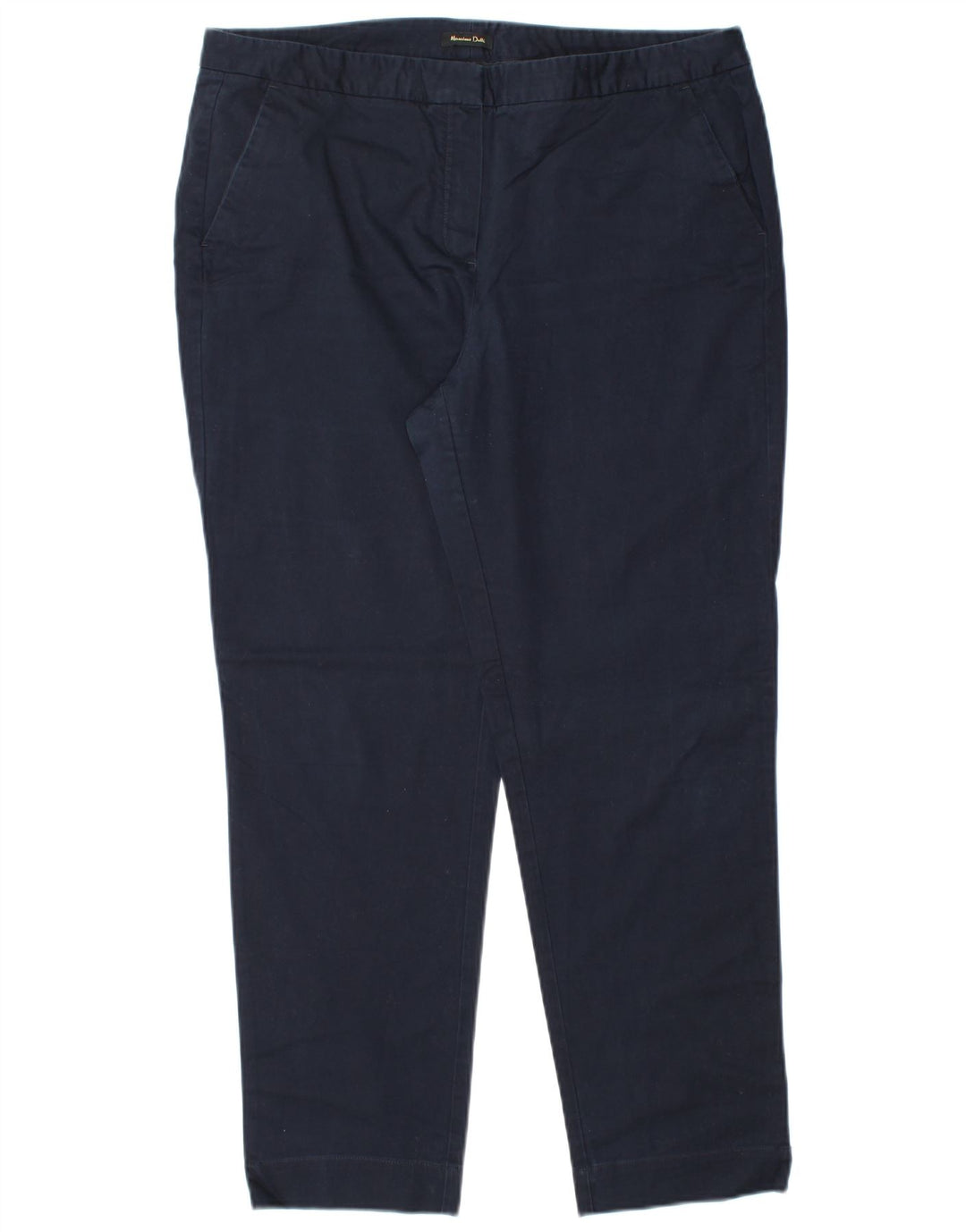 Calça Chino Feminina MASSIMO DUTTI EU 44 XL W34 L28 Azul Marinho Clássico