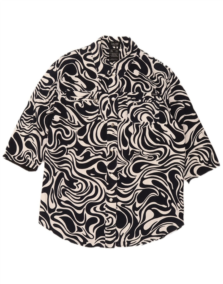 Overshirt feminino Laurel manga 1/2 IT 42 médio azul marinho geométrico