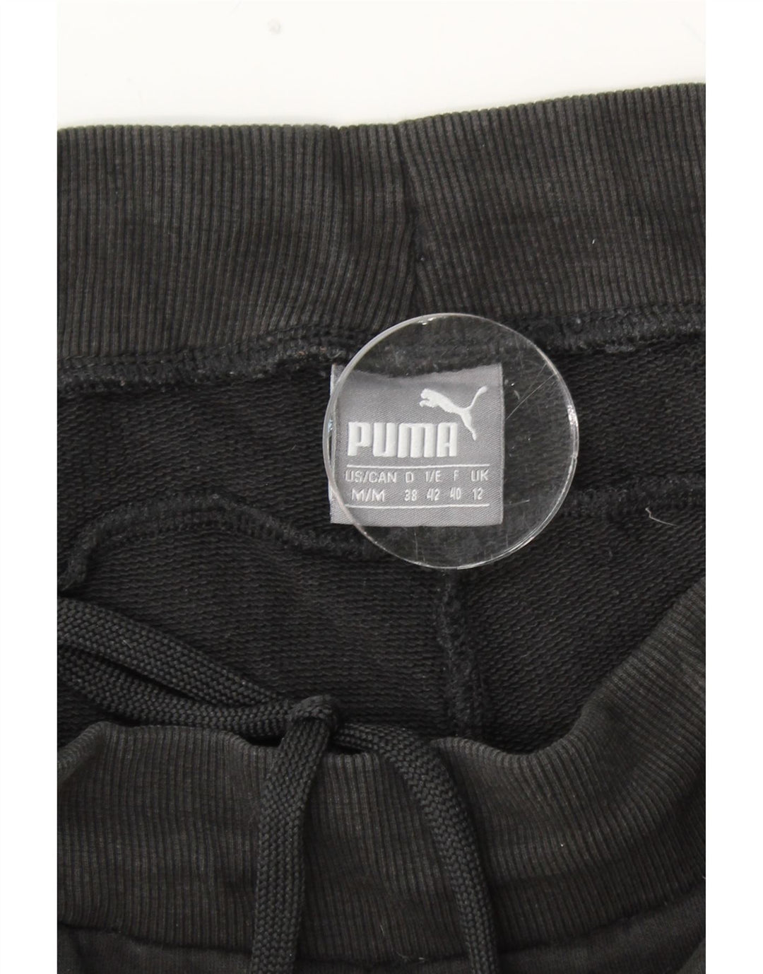 Calça esportiva feminina PUMA Graphic Joggers Reino Unido 12 algodão preto médio