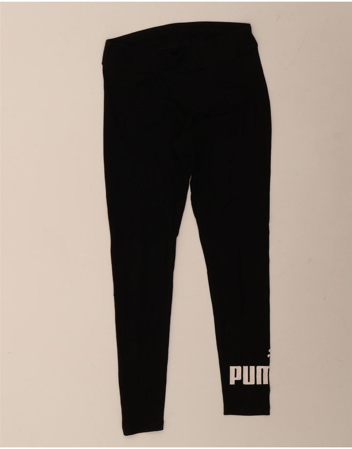 Leggings PUMA Feminino UK 12 Médio Algodão Preto