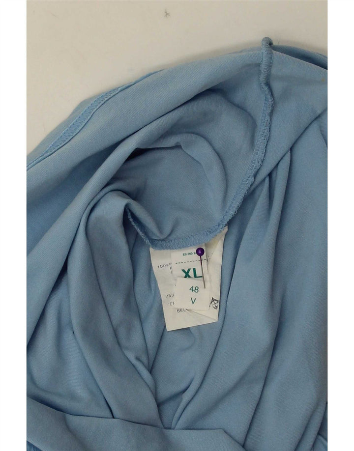 Top feminino Sergio Tacchini manga comprida IT 48 XL azul poliamida