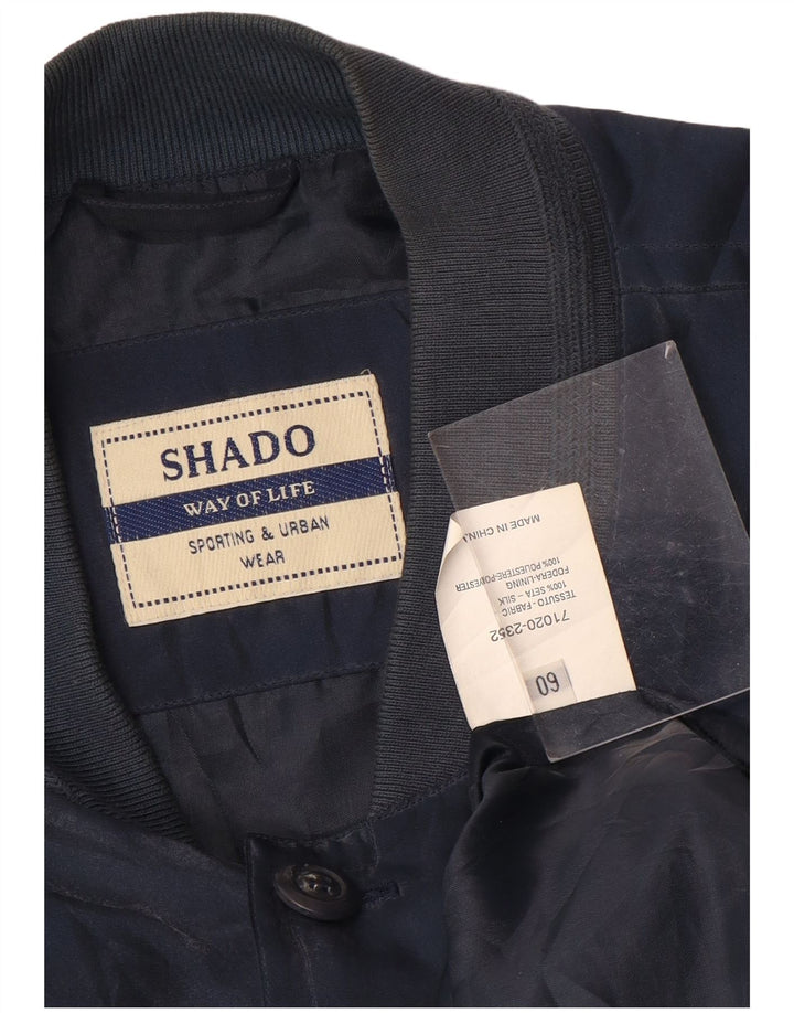 Jaqueta bomber masculina Shado IT 60 5XL seda azul marinho