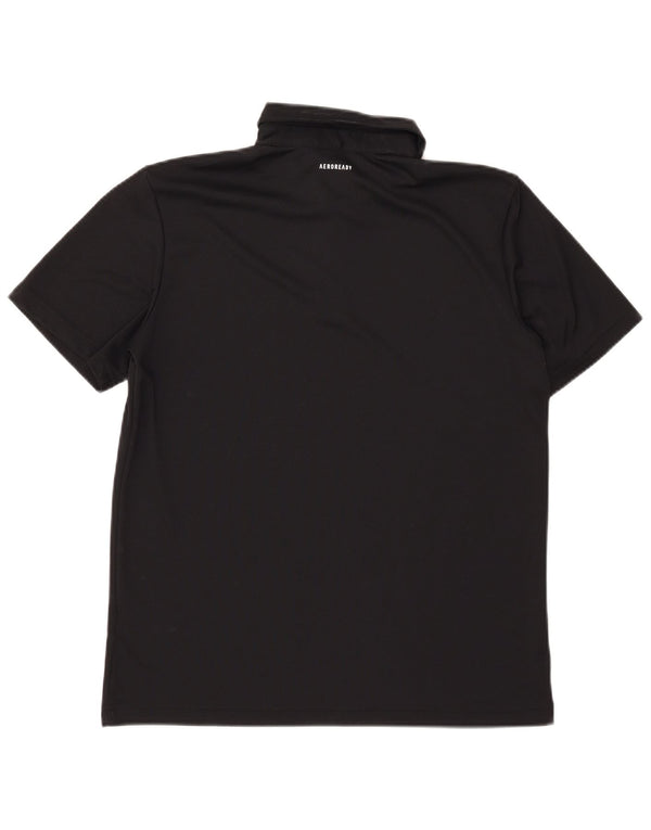 Adidas Mens Aeroready Polo Shirt Médio Preto Poliéster