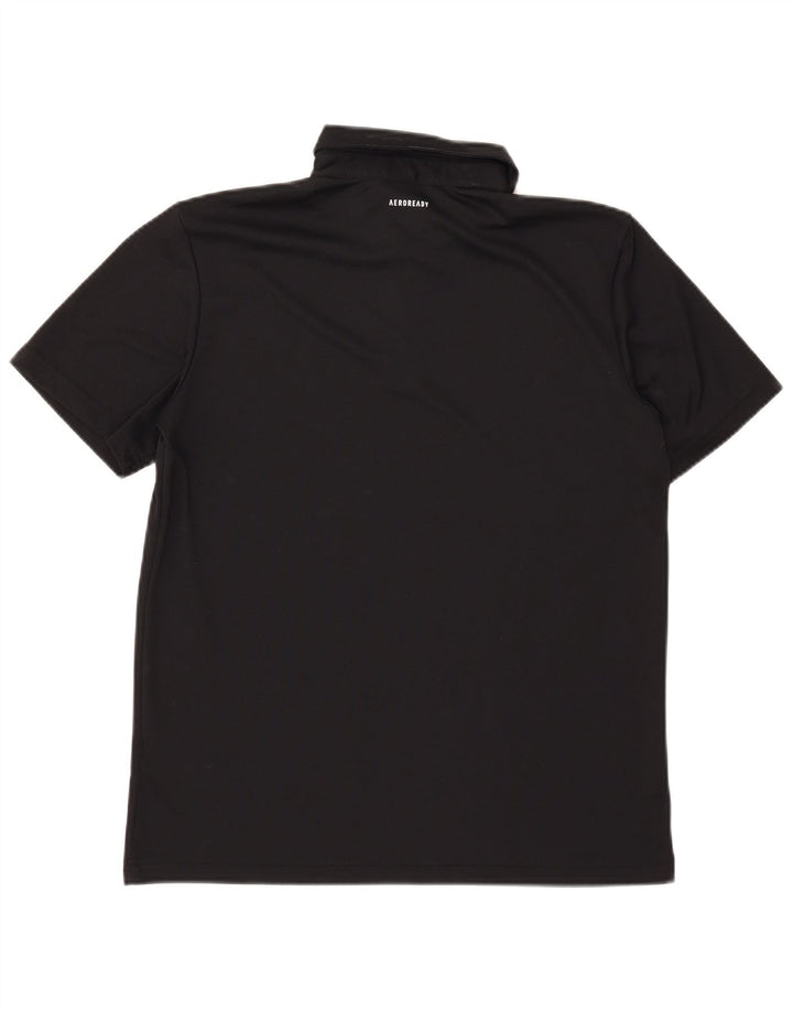 Adidas Mens Aeroready Polo Shirt Médio Preto Poliéster