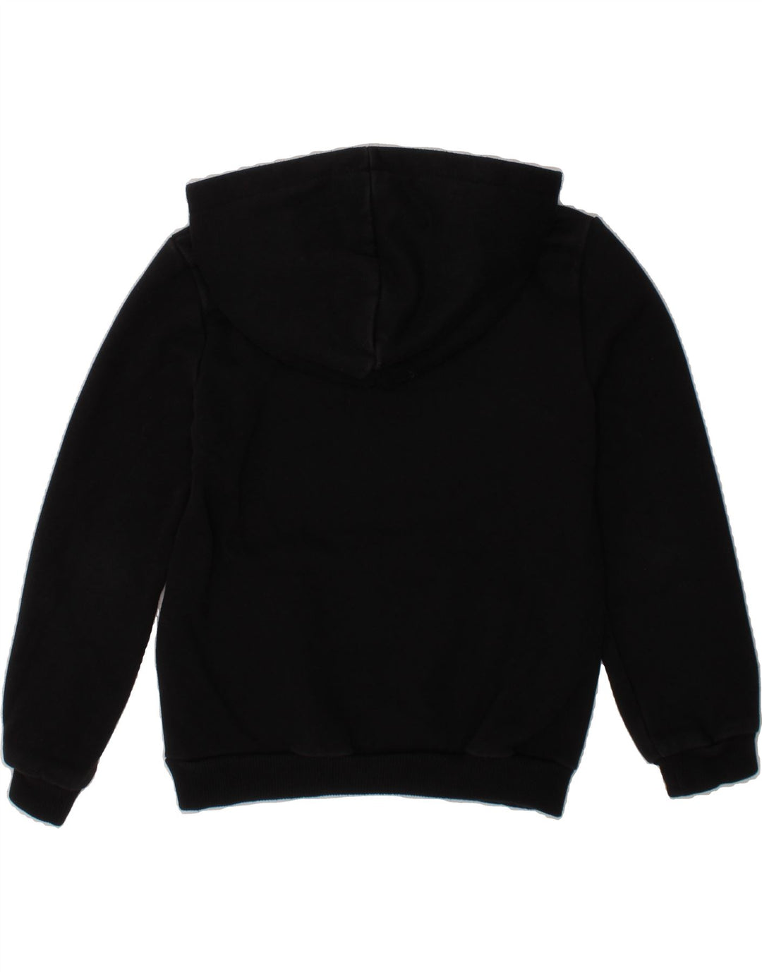 PUMA Boys Graphic Hoodie Jumper 7-8 Years Black Cotton Vintage Puma and Second-Hand Puma from Messina Hembry 