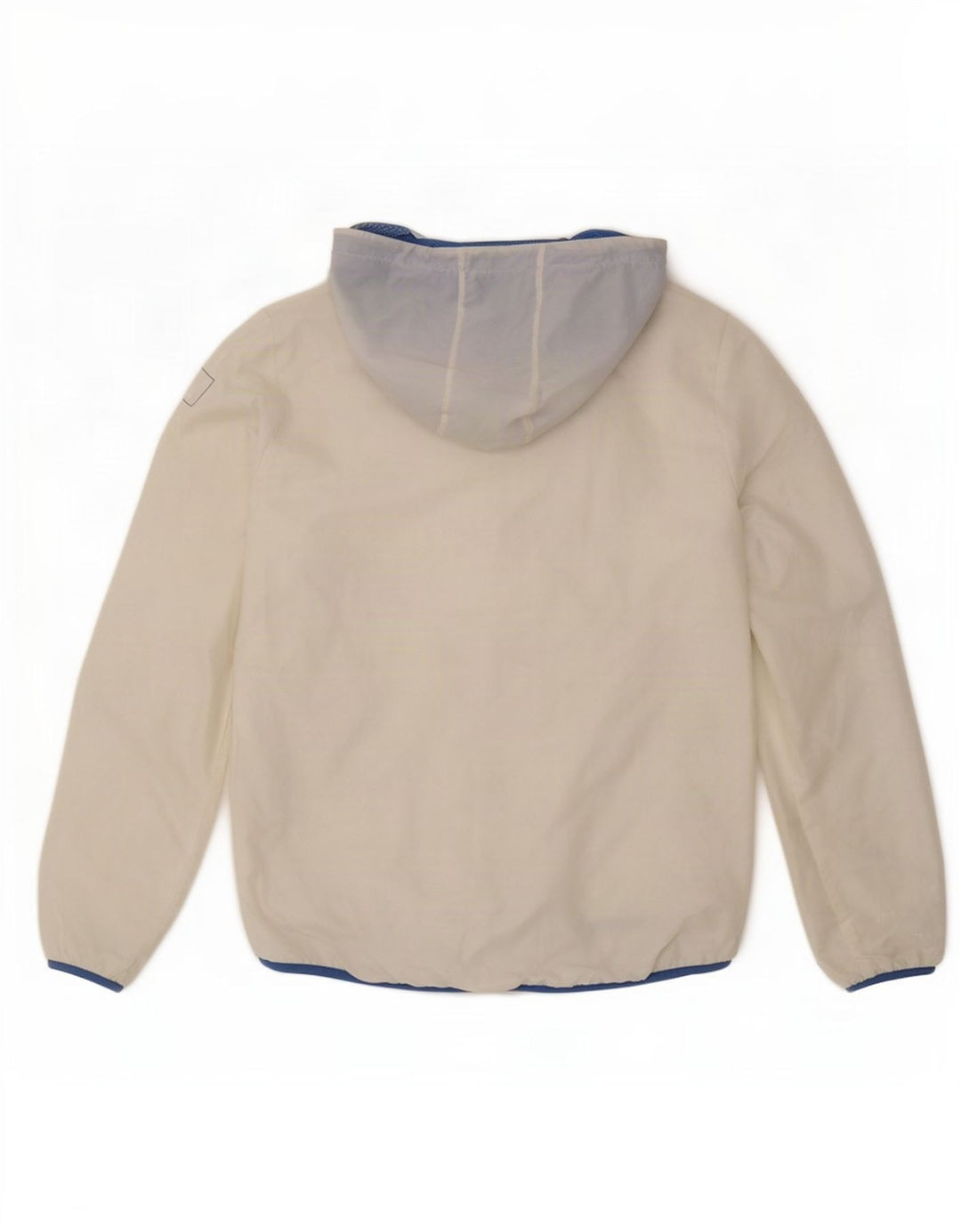 Jaqueta de chuva feminina com capuz Puma UK 14 grande nylon branco