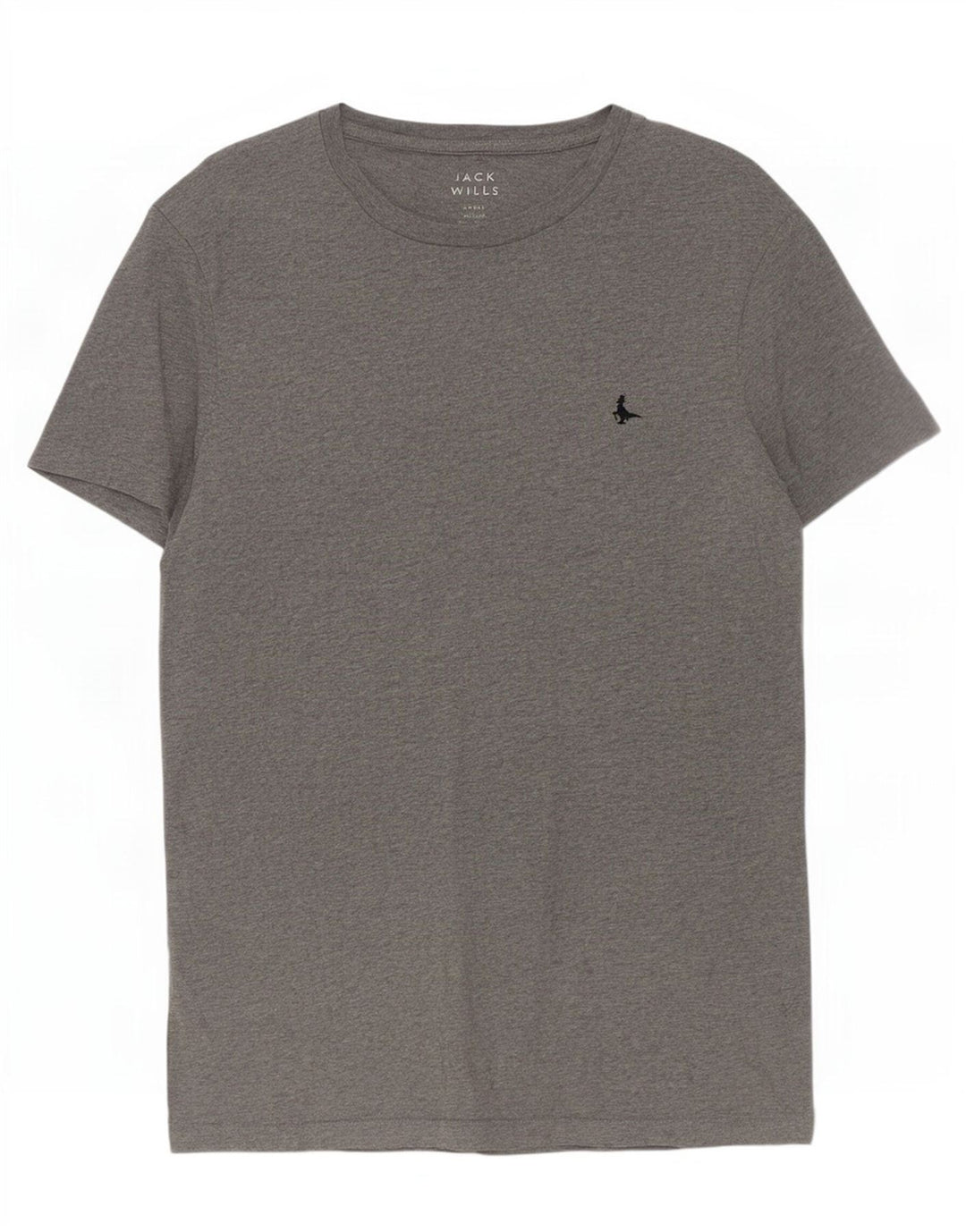 Camiseta masculina Jack Wills pequena cinza manchada