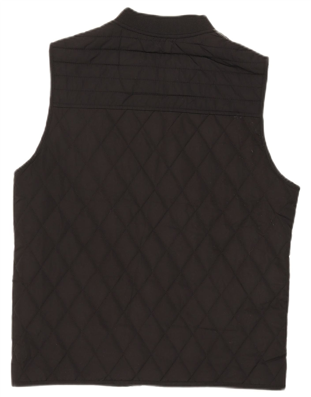 Zara Colete acolchoado masculino UK 38 poliéster preto médio