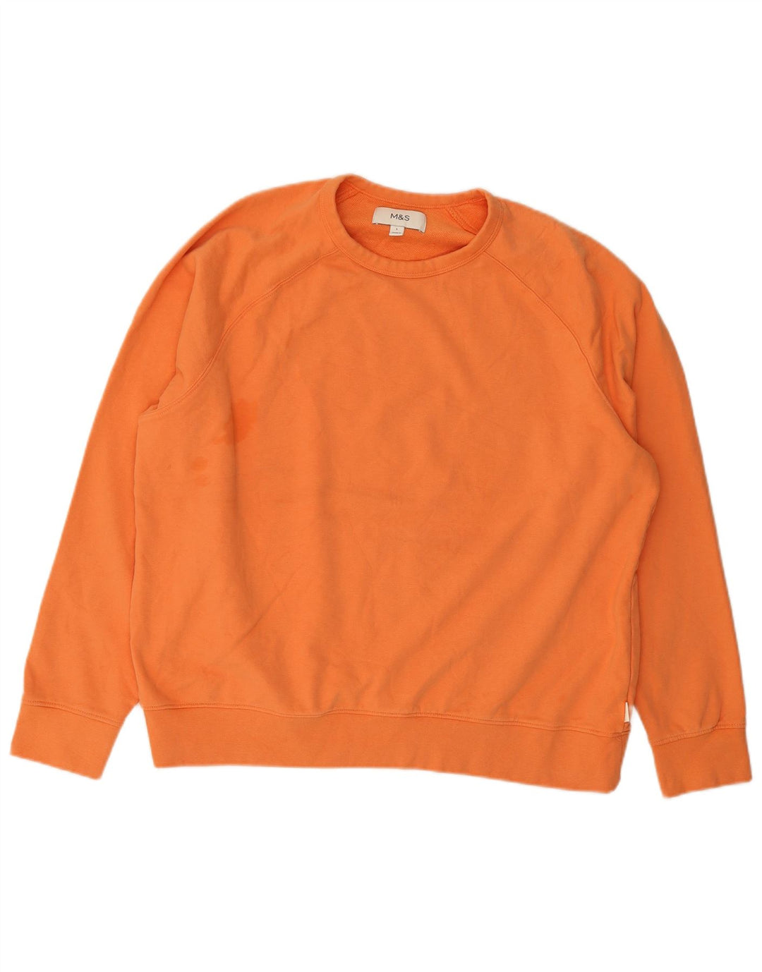 Suéter masculino Marks & Spencer grande algodão laranja