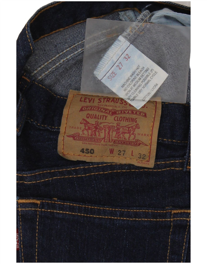 Jeans feminino LEVI'S 450 Flared W27 L32 azul marinho algodão