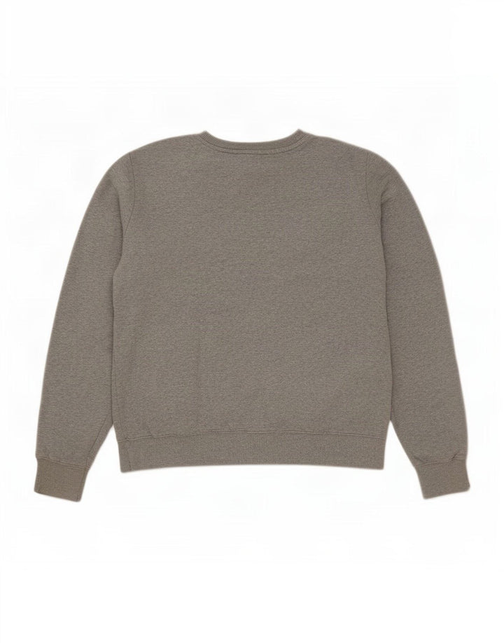 Champion masculino gráfico moletom jumper médio cinza manchado