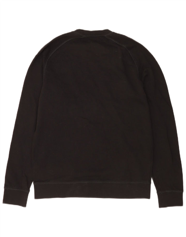 Hugo Boss moletom masculino jumper médio algodão preto