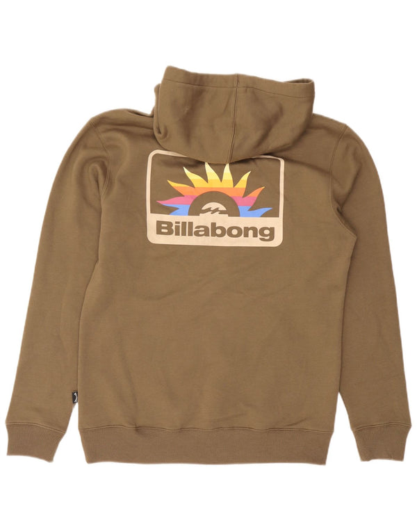 Moletom com capuz gráfico Billabong masculino Recycler, pequeno poliéster cáqui