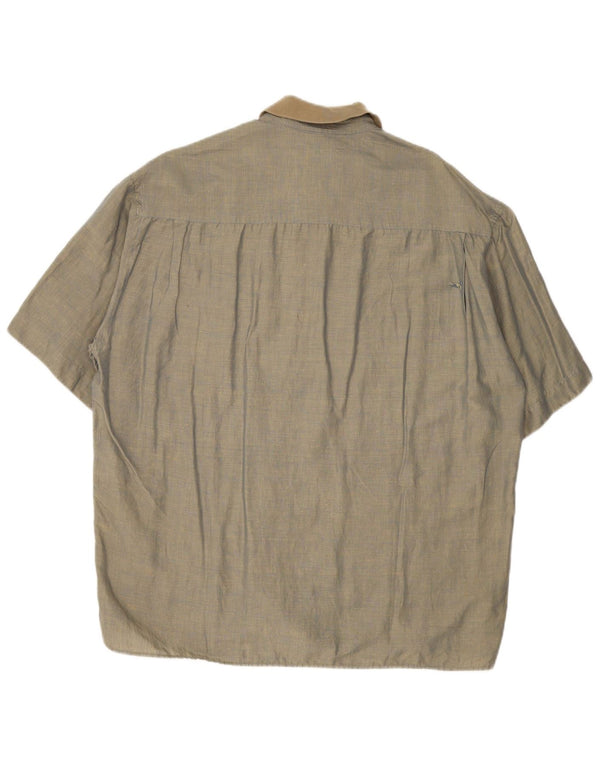 Camisa masculina de manga curta Gran Sasso XL cáqui