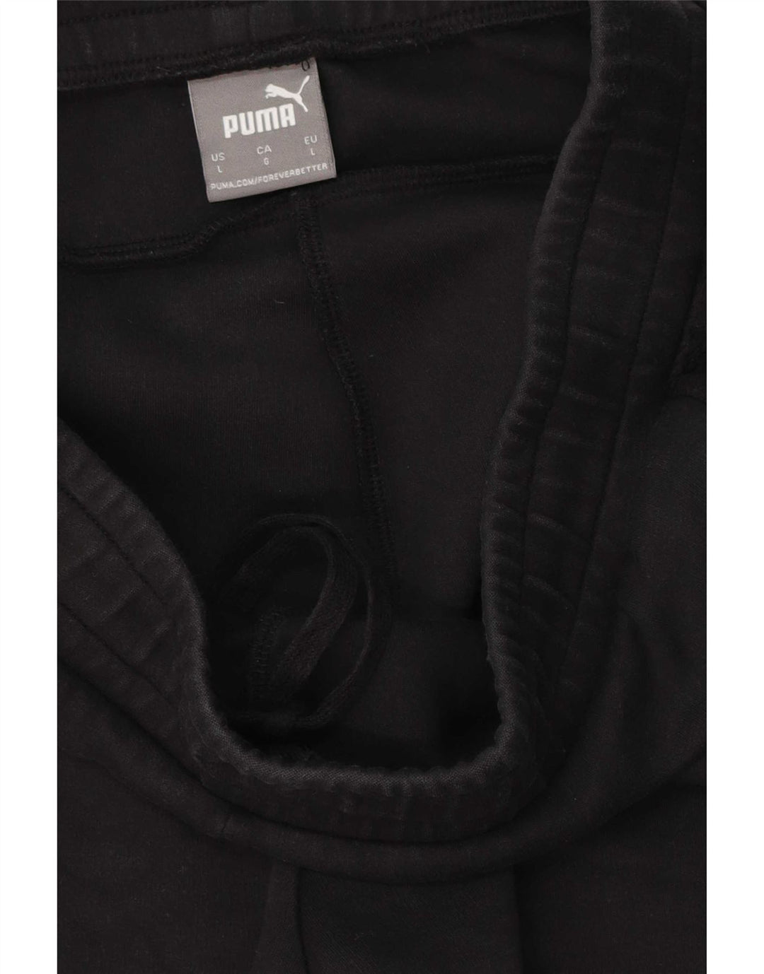 Calça de treino masculina Puma grande algodão preto
