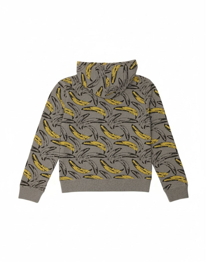 Suéter masculino PEPE JEANS By Andy Warhol com capuz e zíper pequeno cinza