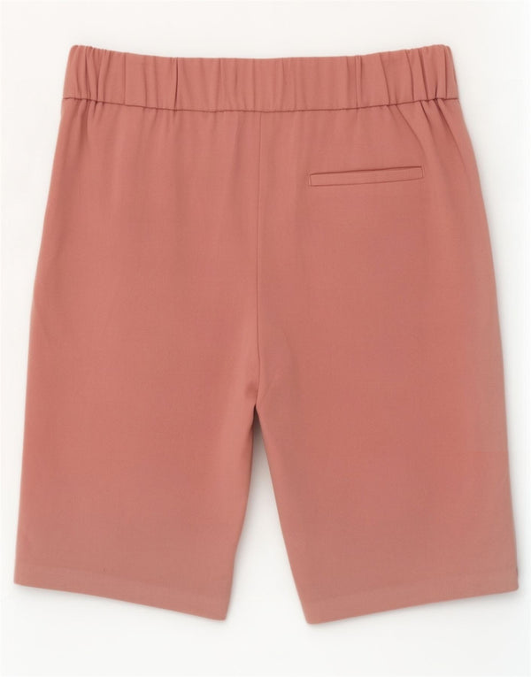 Bermuda feminina Marks & Spencer UK 12 médio W30 poliéster rosa