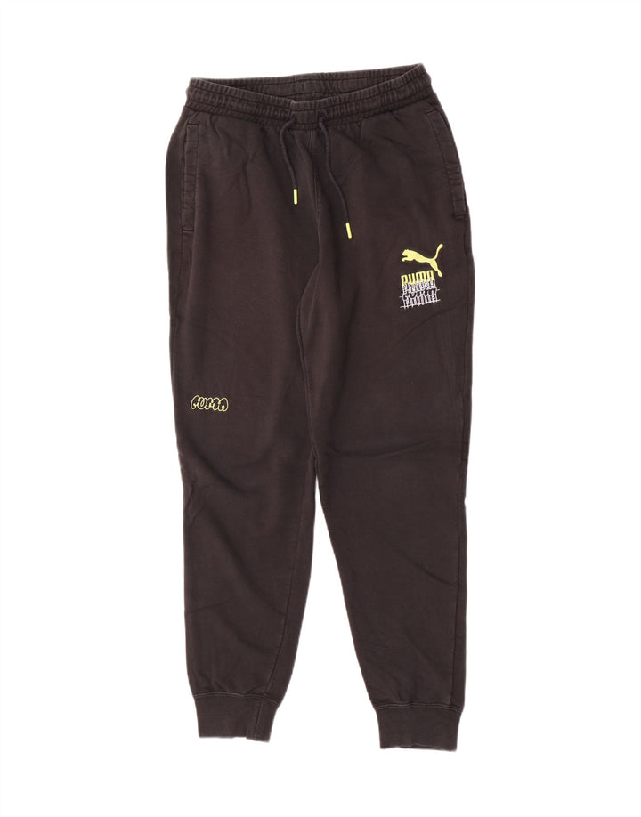 Calça de treino masculina Puma Graphic Joggers médio preto