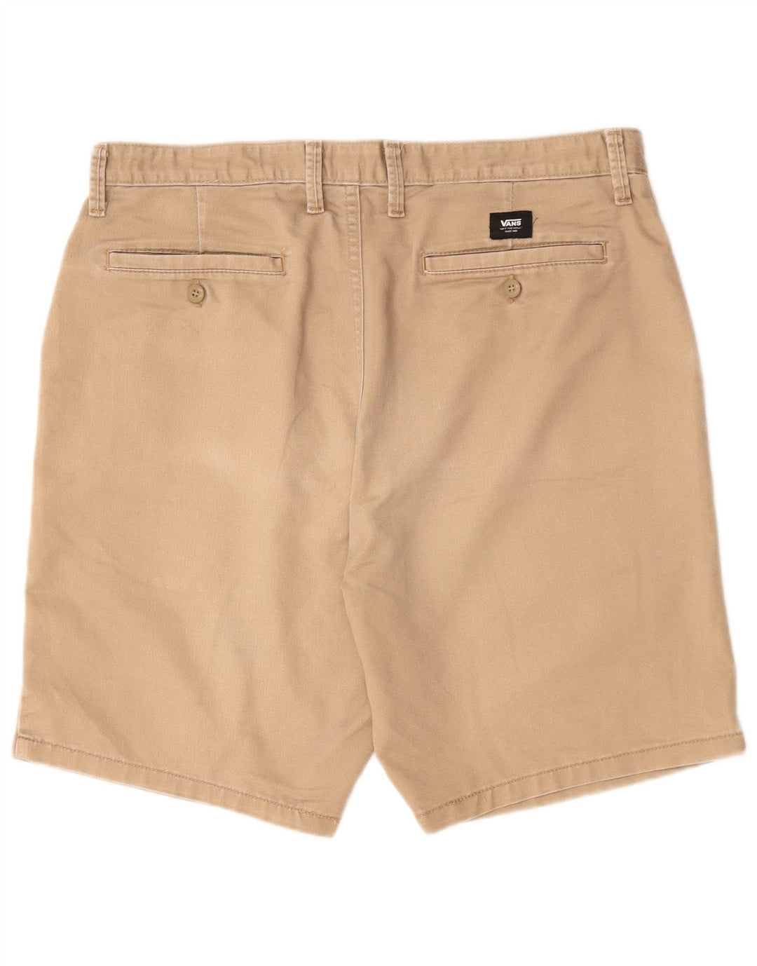 Vans Mens Chino Shorts W36 Grande Algodão Bege