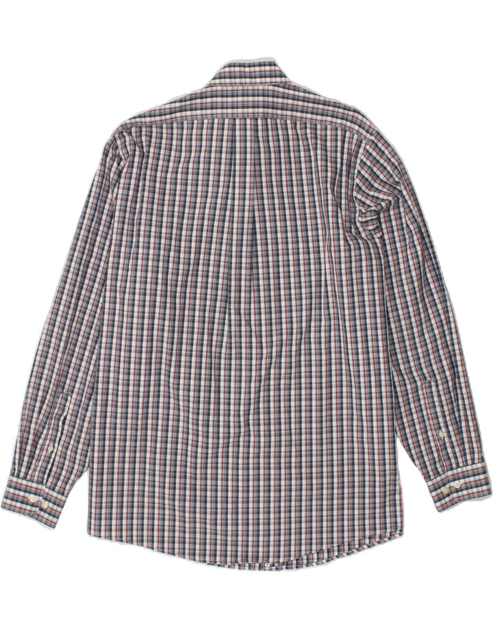 EDDIE BAUER Mens Relaxed Fit Shirt Large Blue Check Cotton Vintage Eddie Bauer and Second-Hand Eddie Bauer from Messina Hembry 