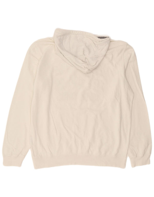 Jumper com capuz gráfico masculino Champion XL algodão branco