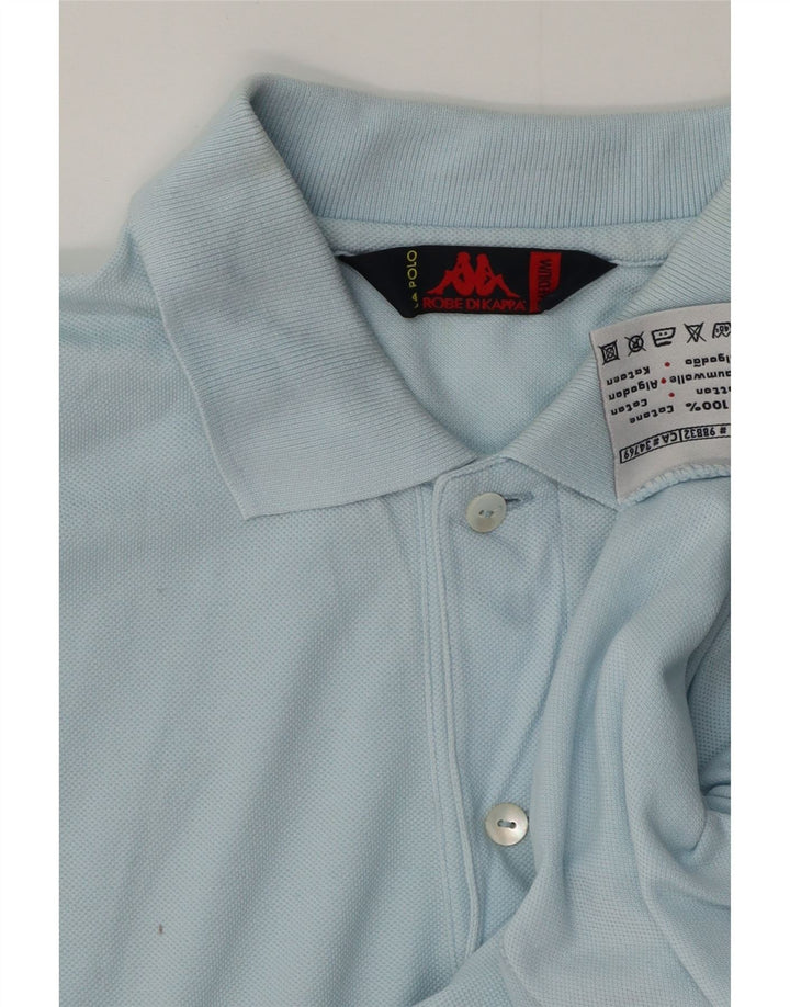 Camisa polo masculina KAPPA algodão azul médio